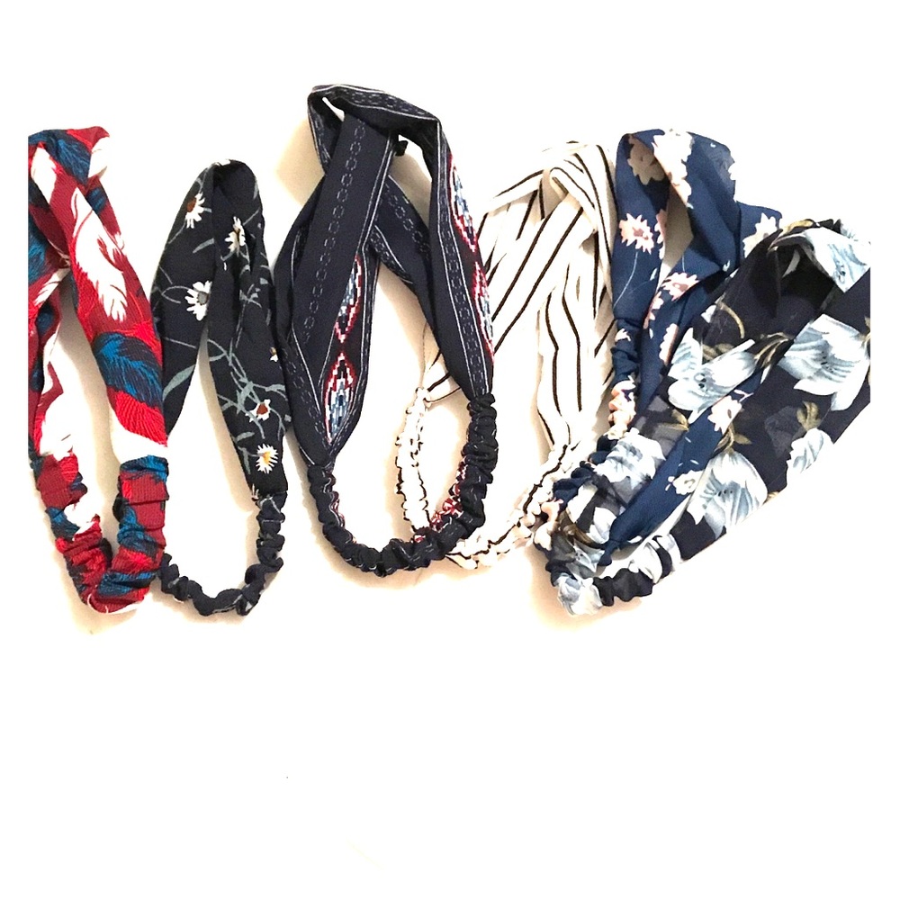 Lot of 6 Turban style Patterned headbands NWOT